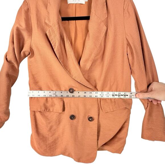 ASTR The Label Allegra Oversized Double Breasted Blazer Suit Jacket XS Orange - Picture 8 of 13
